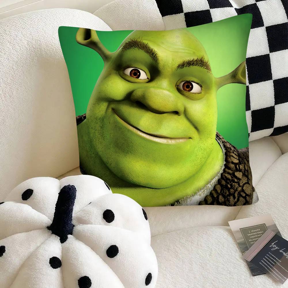 Fantasy Movie Funny SShrek Pillow Case Fashion Square Pillowcase Bedroom Sofa Room Ins Decoration Leisure