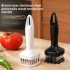 Stainless Steel Automatic Rebound Hammer Meat Loosening Needle, Household Kitchen Steak Broken Tendon Beef Chicken Flavor Piercer