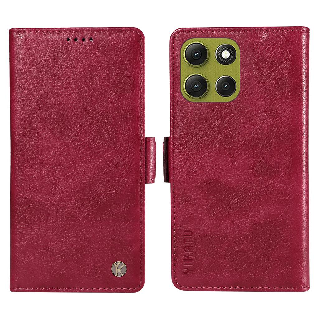 For Motorola Moto G86 5G Case YIKATU YK-007 Litchi Texture PU Leather Wallet Phone Cover