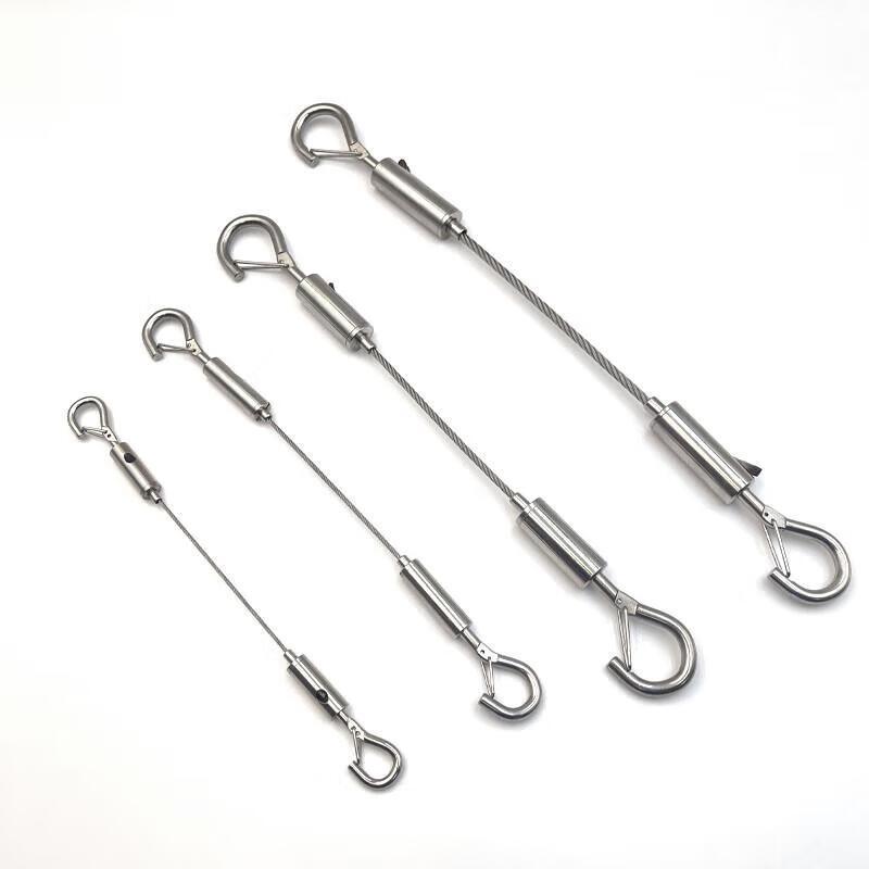 Jundingying Outdoor Adjustable Steel Wire Rope with Safety Hooks