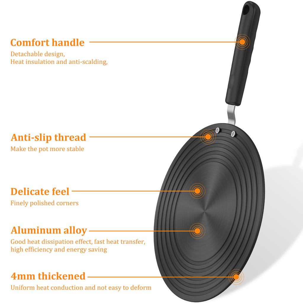 Heat Conduction Plate Heat Diffuser Gas Cooker Induction Plate Adapter Only for Open Flames Such As Gas Stove Cooker Kitchen Acc