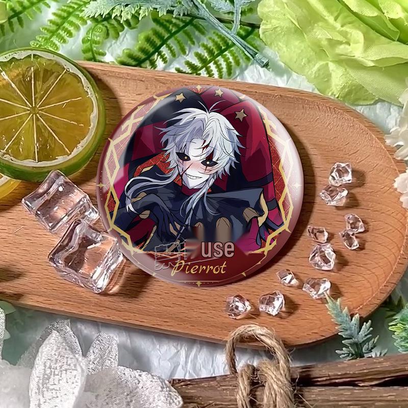 Badge Paillettes Argentées Fan Art Cirque Freak
