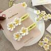 Sweet Cute Children Flower Hair Clip Women New Korean Temperament Rubber Band Hair Loop Beach Vacation Hair Accessories