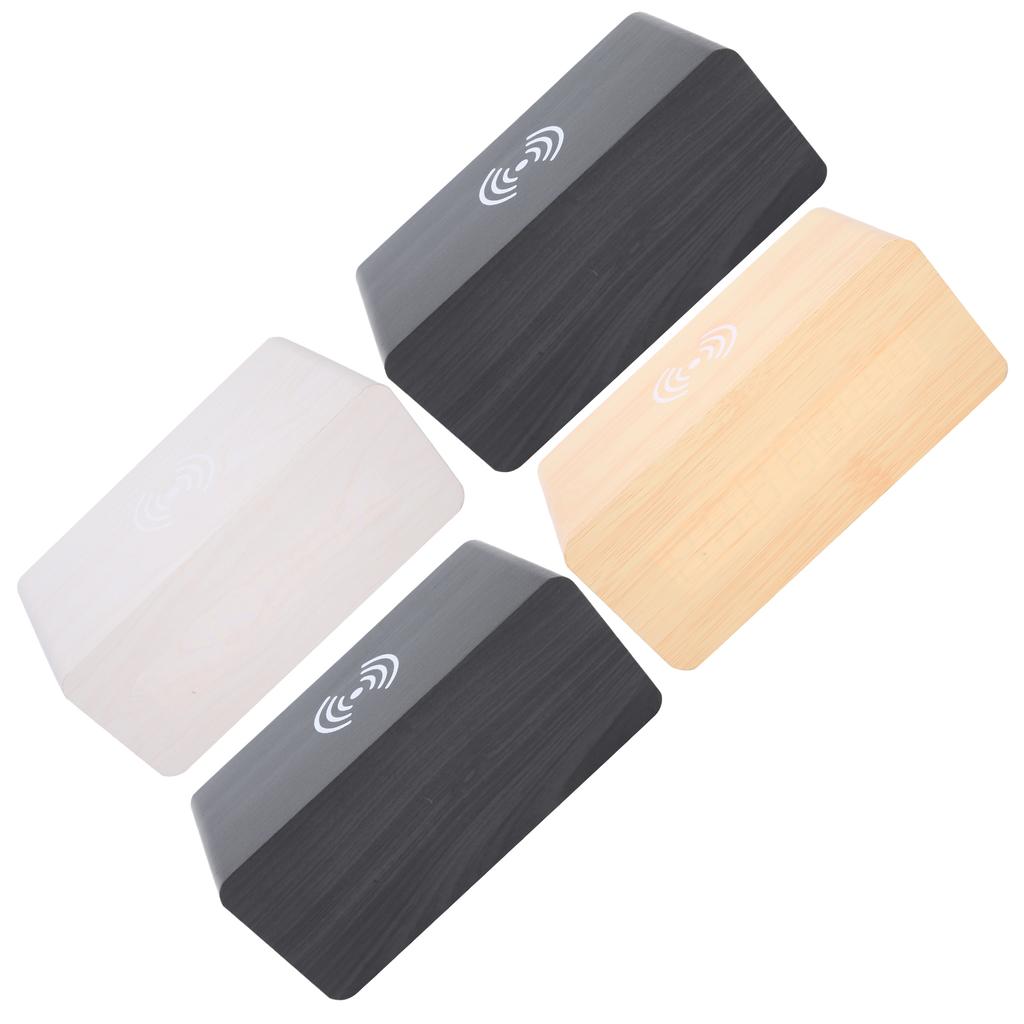 Multifunctional Wooden 2000mAh Mini Alarm Speaker Wireless Bluetooth Clock Stereo Speaker