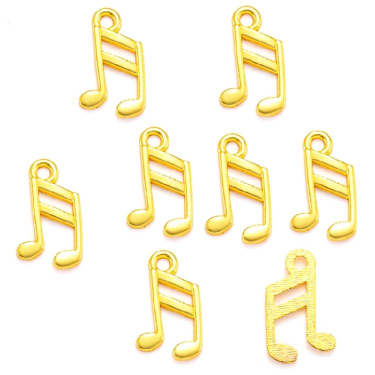 Pack of 100 Stylish Musical Note Pendants for Creative Accessory Jewelry Components Bracelet Necklace Accessories