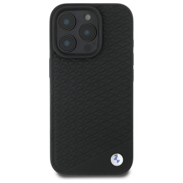 Bmw Bmhmp16L23Rddk Iphone 16 Pro 6.3    Czarny/Black Hardcase Sign Leather Diamond Metal Logo Magsafe
