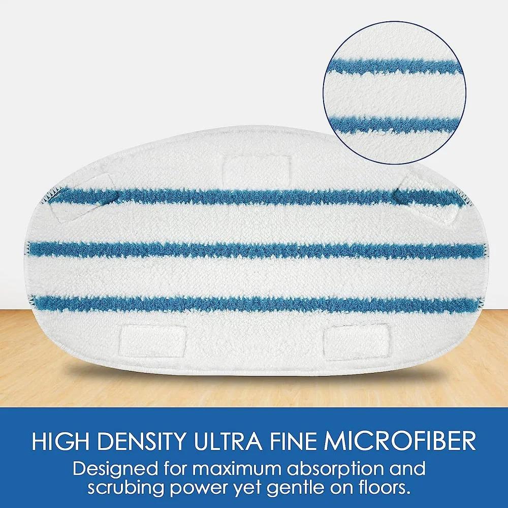 2PCS Microfiber Steam Mop Pads for PurSteam ThermaPro 10-in-1 Steam Mop Washable Reusable Replacement Pads