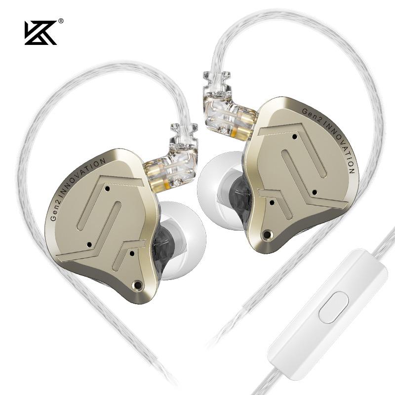 KZ ZSN PRO 2 Wired Earphones 1BA+1DD Hybrid Drive IEM In Ear Monitor Earbuds HiFi Bass Sport Headphones Gaming Headset With Mic