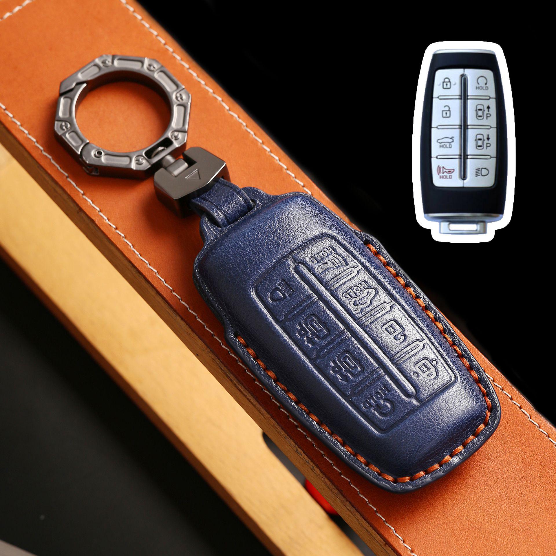 Premium Leather Key Cover for Genesis GV80