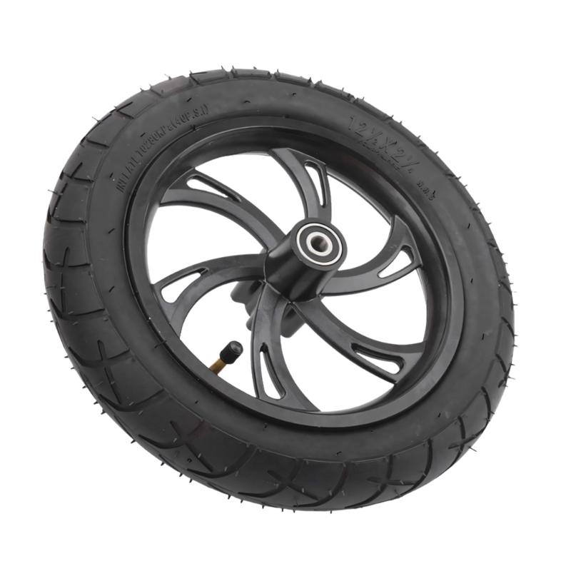 

12inch Electric Scooter Wheel Light Weight Inflatable Wheel Aluminum Alloys Disc Brake Rims for Electric Scooter Bike 1