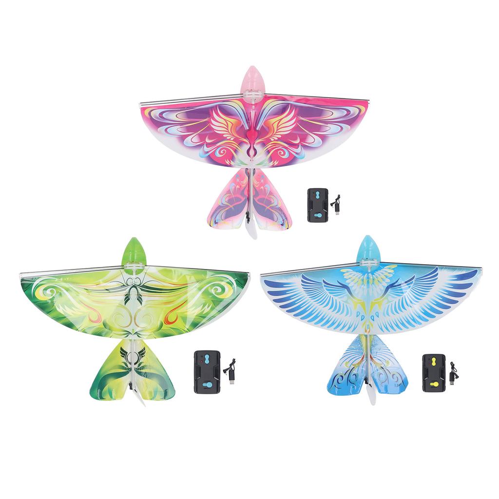 Pasăre RC Zburătoare Jucărie 2.4GHz Încărcare USB LED Aripi Bionice Bătăi Pasăre pentru Interior Exterior