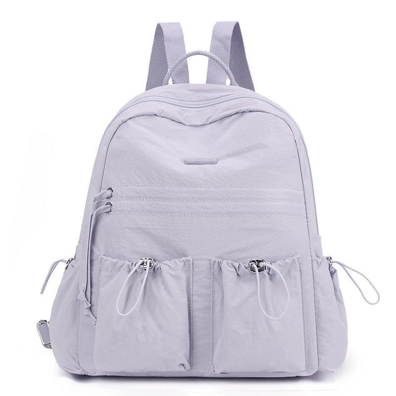 

Fashion Versatile Cute Backpack Ladies Large Capacity School Light Commuter Versatile Drawstring Backpack лаванды фиолетового