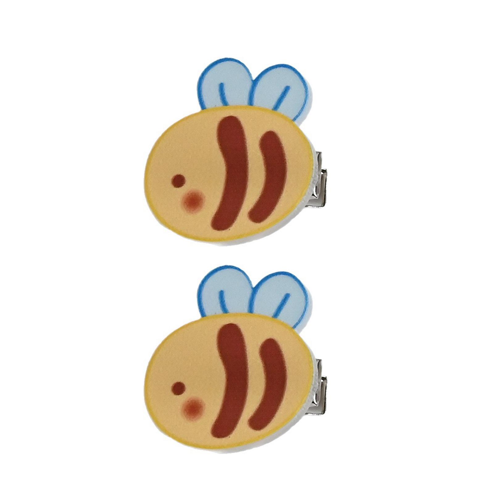 

Adorable Bee Hair Clip Acrylic Hairpin Lightweight Hairpiece Practical Barrettes For Kids Women Casual Party Accessories жёлтый