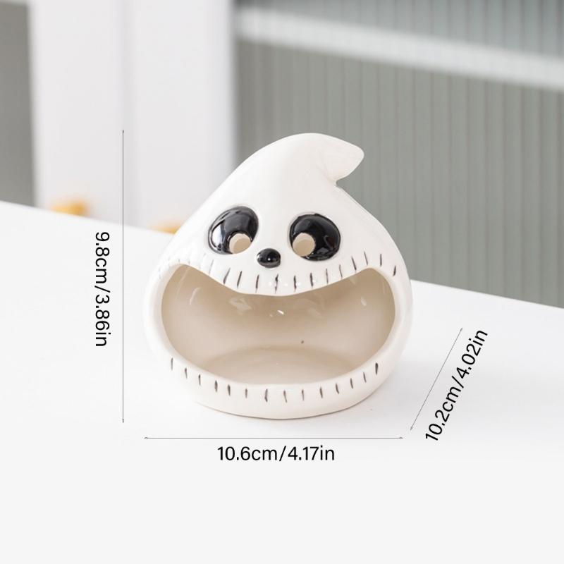 Halloween Candle Holders Tealight Votive Candle Holders with Grimaces,Pumpkin Lanterns Decorative Halloween Centerpieces