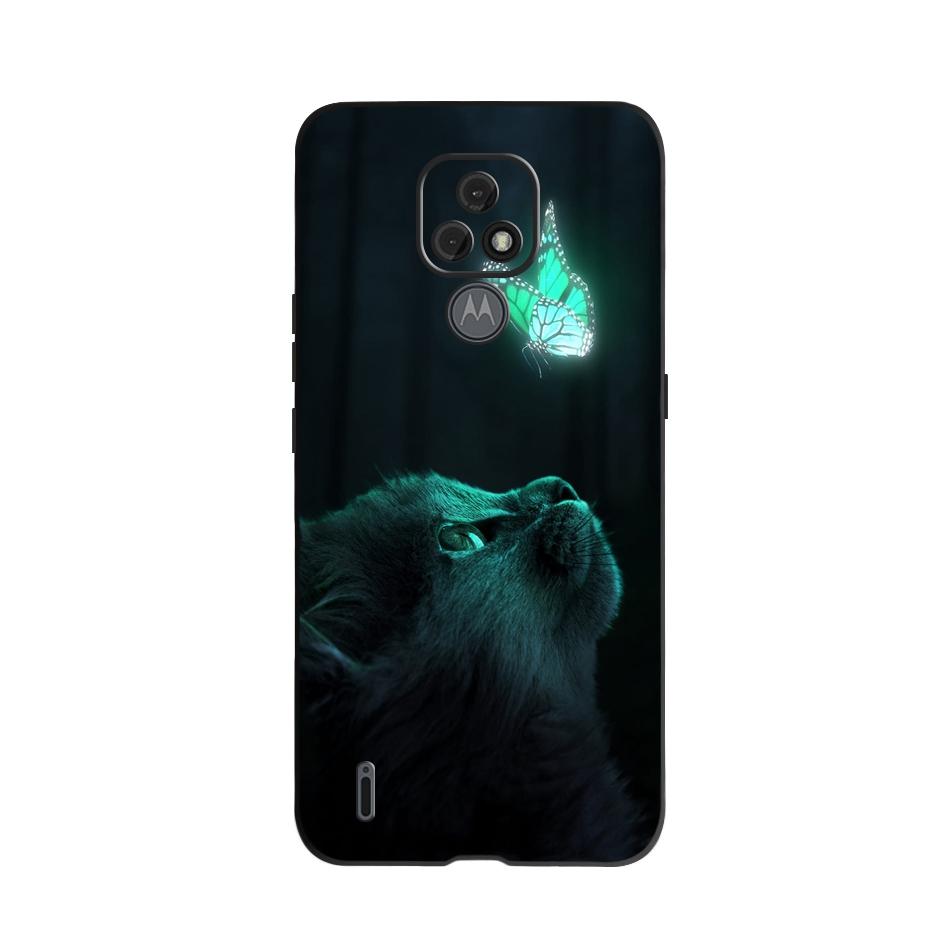 

For Moto E7 Case Silicone Soft TPU Phone Cover For Motorola Moto E7 Power E 7 Case Capa Moto E7 Plus Cute Fashion Funda Bumper Moto E7 Plus темно-фиолетового