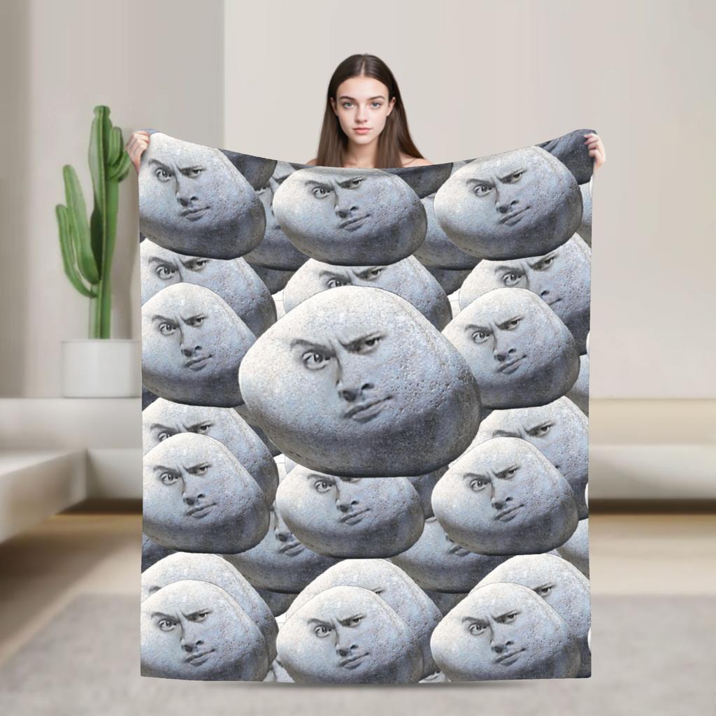 Saint Strong The Rock Dwayne Johnson Flannel Blanket Winter Soft Durable Throw Blanket for Child Couch Bed Bedspread Bed Cover