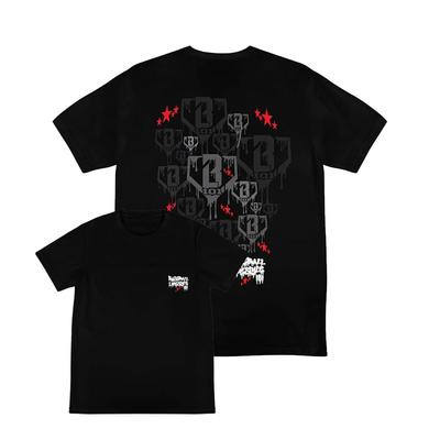 Men's Summer High-quality Cotton T-shirt Baseball Sports Lettering Printing Women's Casual Crew Neck Street Short-sleeved Top