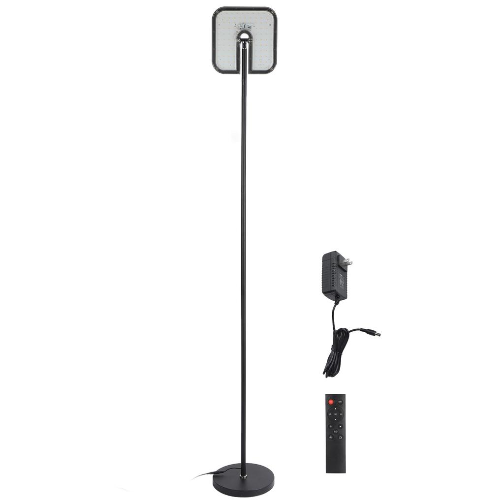 35W 3500LM Floor Lamp 3000?5000K Stepless Dimming Standing Light with Remote Control for Office