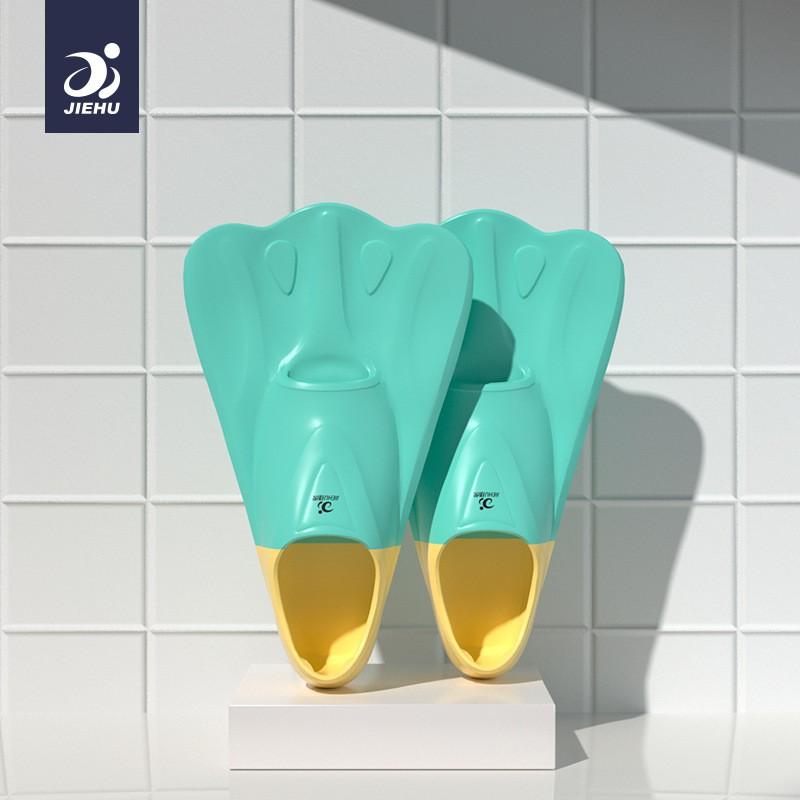 Silikon Schwimmflossen Freestyle Brustschwimmen Training Unisex Erwachsene Kinder Kurze Flosse Verstellbare Passform
