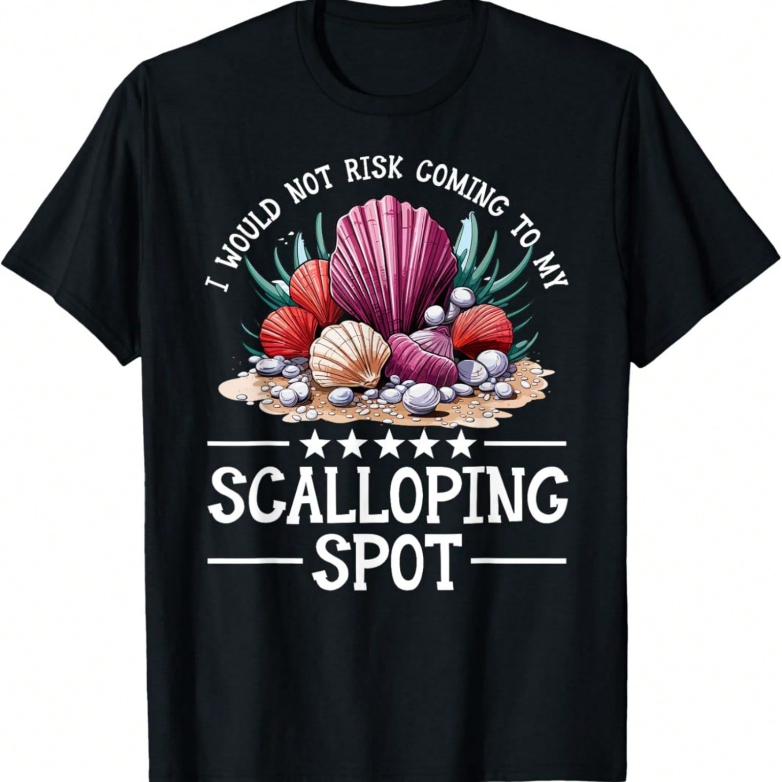Scallop Diva Scallop Hunter Celebrate Scallop Season T-Shirt S разноцветный