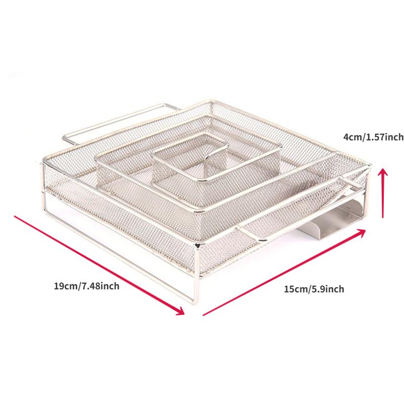 

Cold Smoke Generator for BBQ Grill Wood Chip Smoking Box Wood Dust Hot and Cold Smoking Salmon Meat Cooking Stainless Bbq Tools White