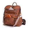 Women's PU Leather Convertible Backpack - Soft, Versatile, Large Capacity