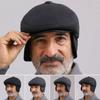 Middle Age Earflap Cap With Ear Flap Flat Caps Quality Men Berets  Men