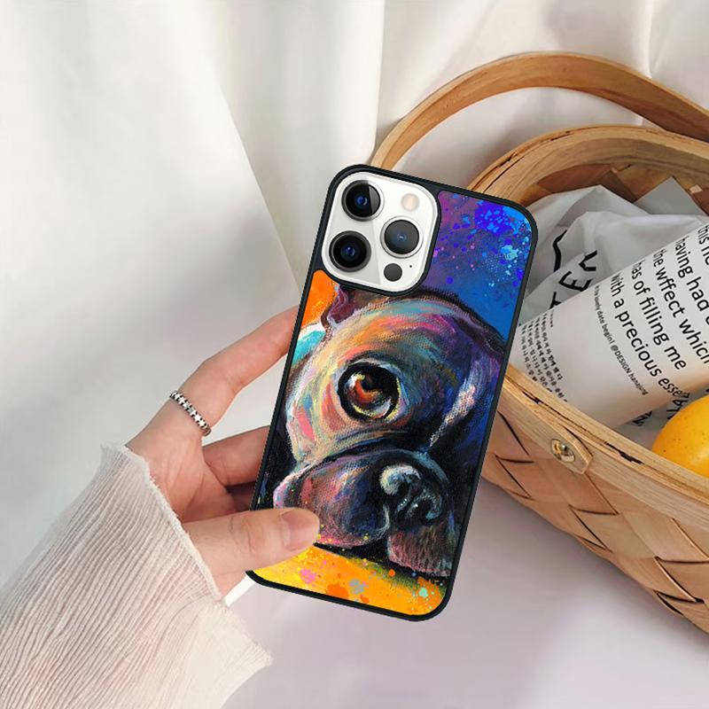 Whimsical French Bulldog Phone Case For for iPhone 17 Air 16 15 14 11 12 13 Pro MAX Plus Coque Cover Shell