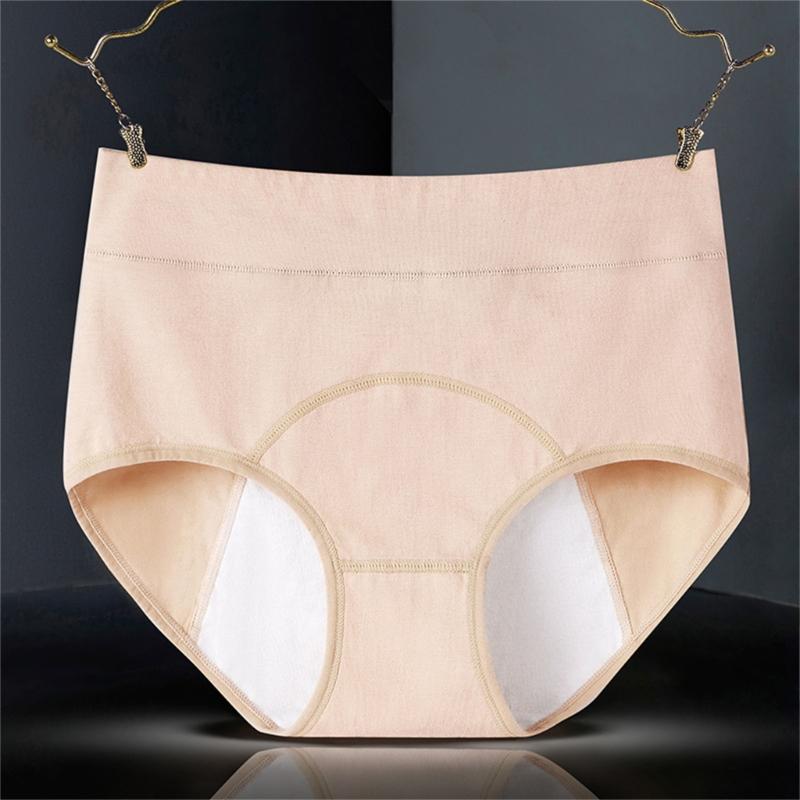 High Waist Cotton Period Underwear For Women Breathable Moisture Wicking Leakproof Seamlessly Design Comfortable For Menstrual Cycle