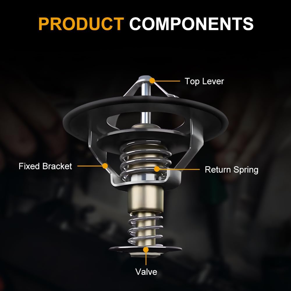 ROADFAR Engine Coolant Thermostat 55578419 55564891 131-183 Fit 2009-2011 for Chevrolet Aveo5,2013-2018 for Chevrolet Sonic Thermostat Housing