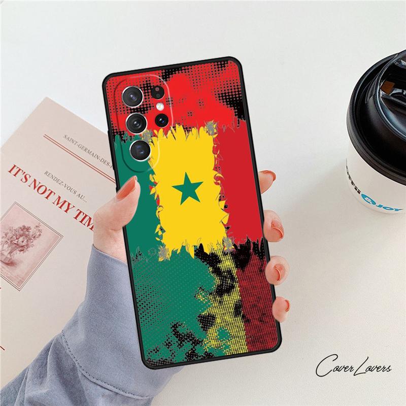 Senegal Flag phone case For Samsung Galaxy S24 S25 S23 S22 Ultra Note 10 20 Plus S20 S21 FE Cover