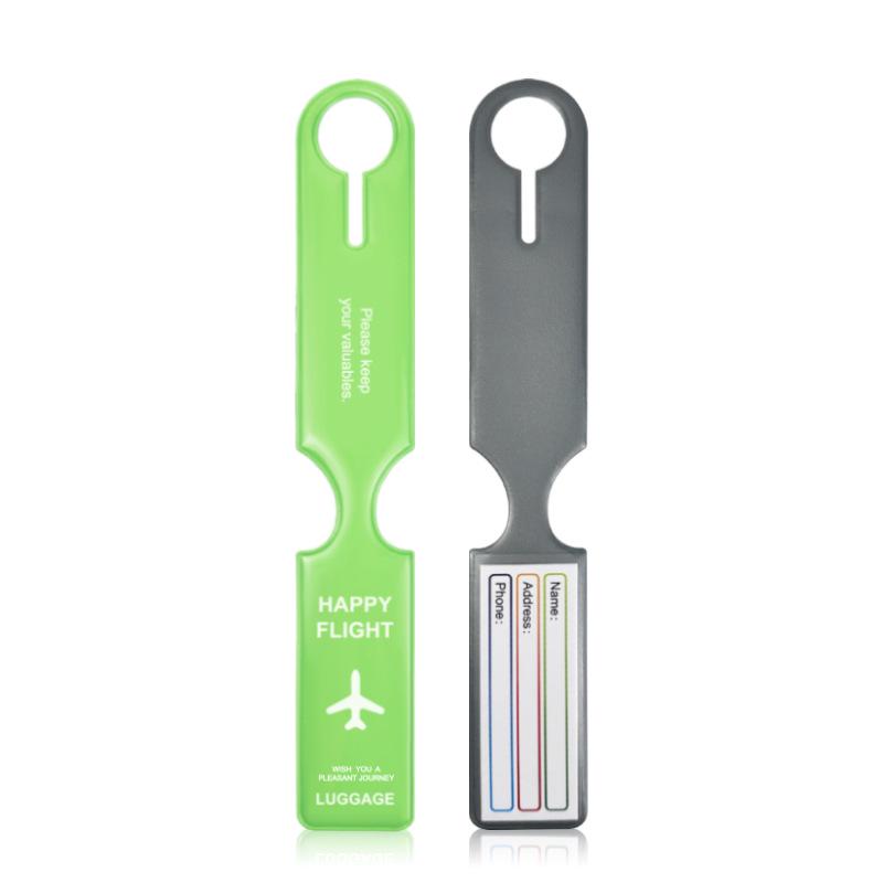 PVC Airplane Luggage Tag - Anti-Lost Suitcase Identifier