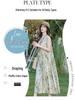 Elegant Plus Size Floral Cotton-Silk Sleeveless Summer Dress