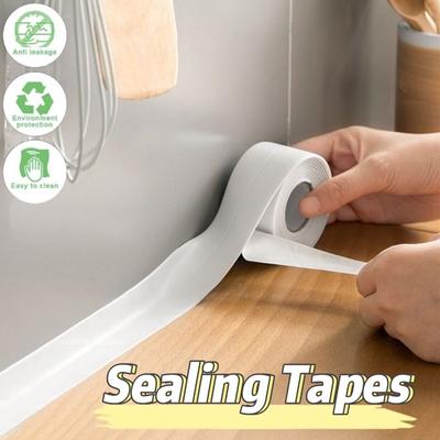 PVC Sealing Strip Tape Bathroom Self Adhesive Waterproof Mildew Proof Tapes For Kitchen Sink Wall Corner Bath Toilet Caulk Tapes