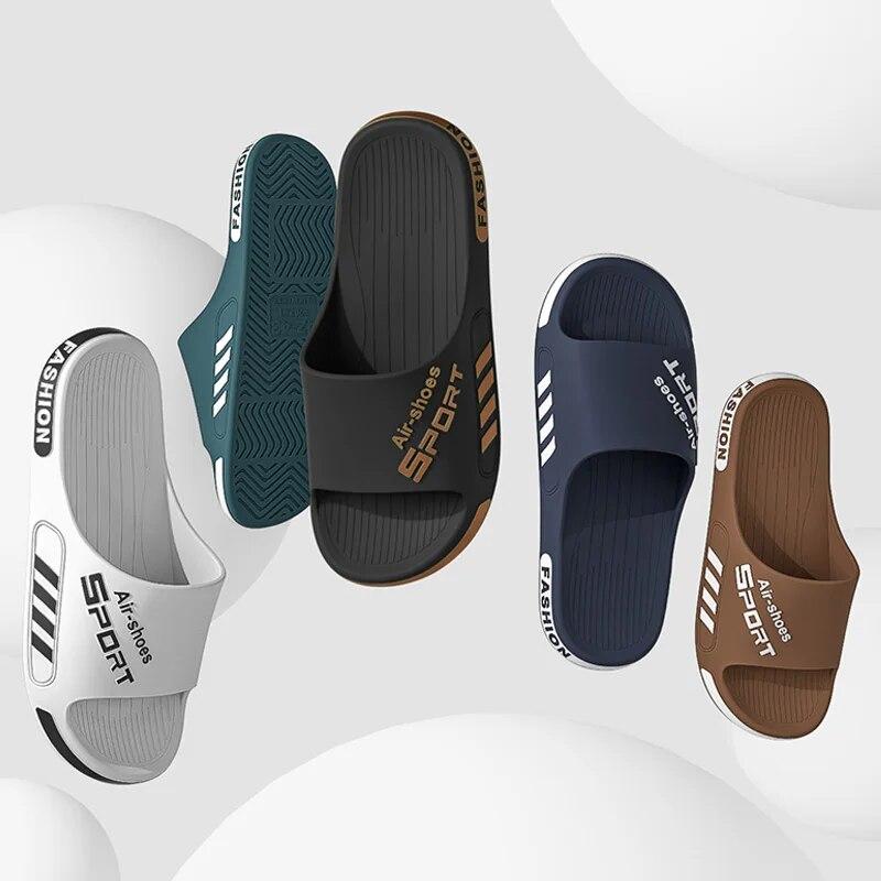 Pánské letní pantofle s tlustou podrážkou, protiskluzové, pro domácnost, do interiéru, do koupelny, na venkovní použití, velké sportovní, pro venkovní nošení LTXDGLT22