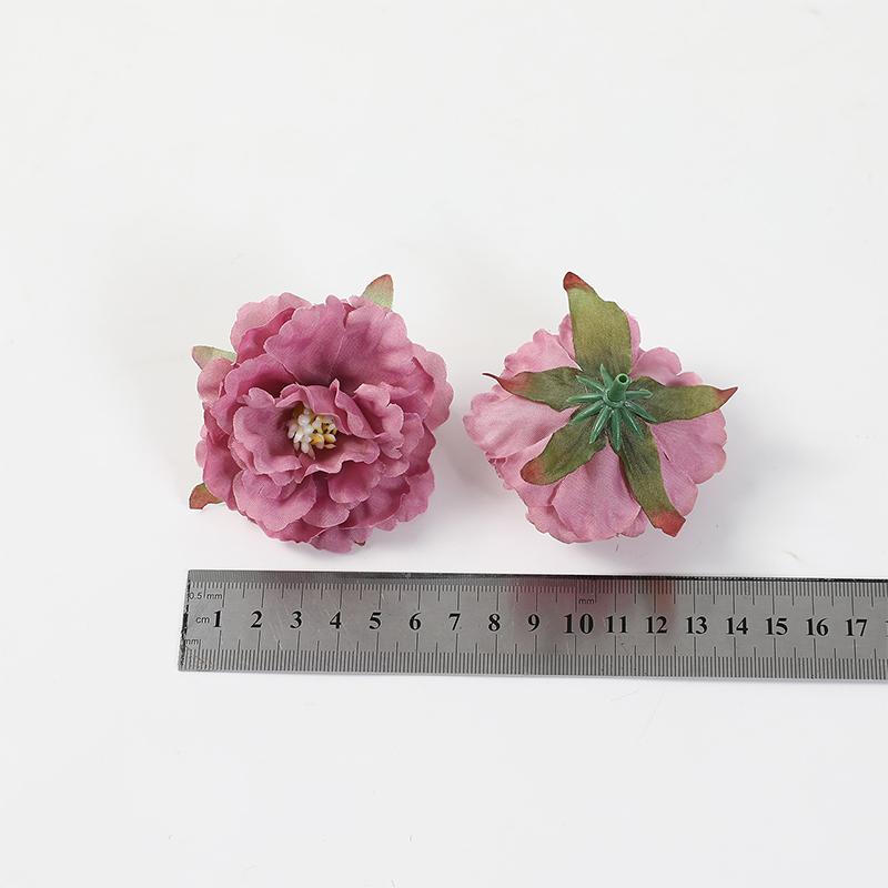 10Pcs Peony Artificial Flowers Head 6CM Fake Flowers for Home Room Wedding Decoration Arrangement DIY Carft Gifts Accessories
