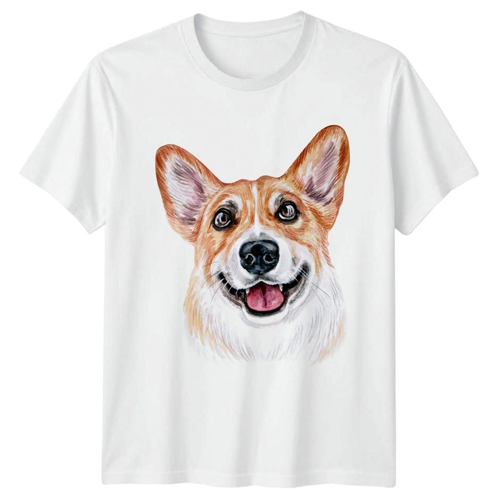 Watercolor Corgi Dog TShirt Corgi Dog Lovers Birthday Gift For Him And Her S