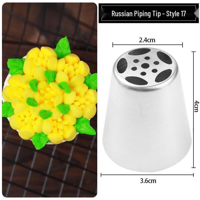 Qiwei Stainless Steel Pastry Decorating Tip Set