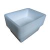 Large White Open-Top Plastic Storage Box