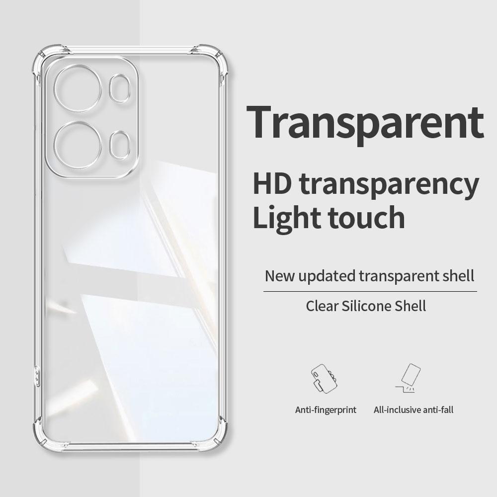 For Oppo Reno13 F 4G 5G Reno13 FS Case Silicone Soft Phone Case For Oppo Reno13 Pro Funda Transparent Shockproof Airbag Cover