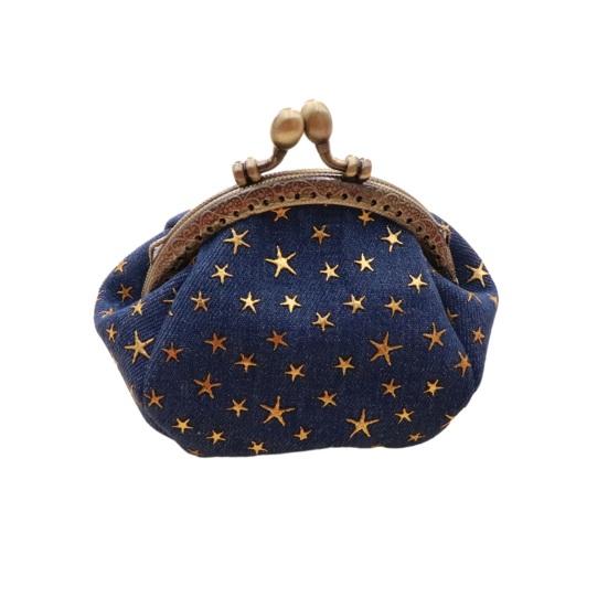 Five-Pointed Star Coin Purse Mini Kiss-Lock Change Purse