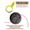 Durable Nylon Replacement Trimmer Head Compatible with Multiple Lawn Mower Models Rotary Spool for Efficient Grass Cutting