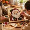 Nicht gruselige Halloween-Deko-Projekte, Perlenmalset, Süßer Geist 3D-Kunst-DIY, Gemütliches Herbst-Hausdeko-Set für Erwachsene, Weihnachtsbasteln Festlich