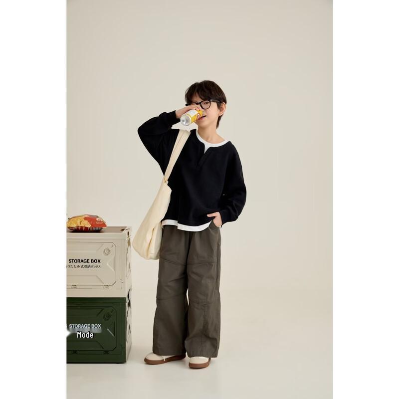 Chenchen Mama Kids' Loose Fit Light Outdoor Cargo Pants