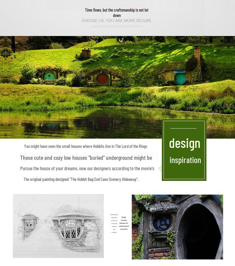 Hobbit House Fish Tank Decoration: Castle, Treehouse & Hiding Spot for Fish, Shrimp, Hermit Crabs, and Reptiles