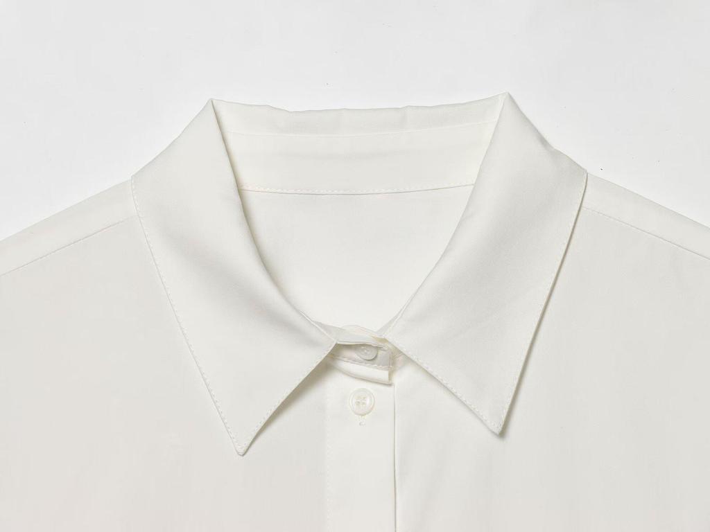 2026 Spring Arrival: European & American Style Versatile Puff Sleeve Poplin Shirt