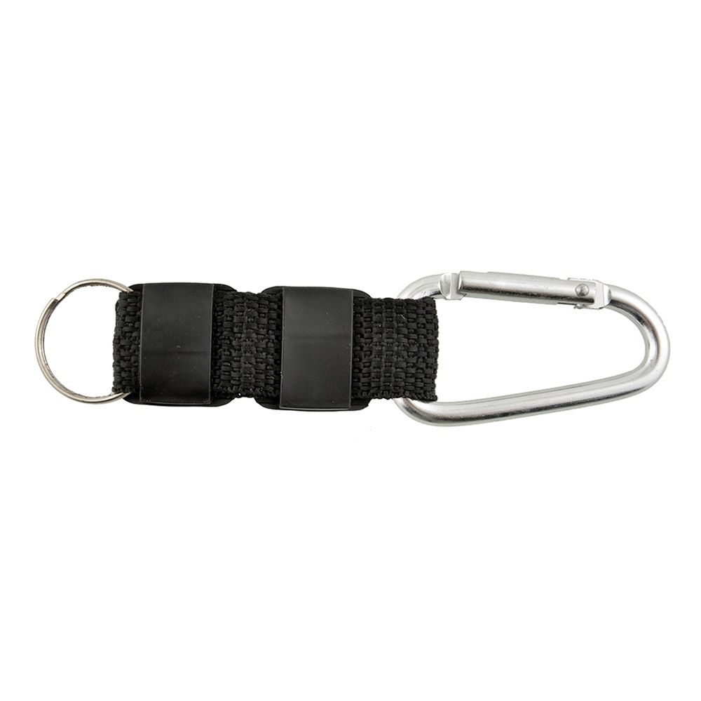 Quality Outdoor Survival Tool Black 3 In 1 Outdoor Camping Compass Thermometer Key Chain Carabiner