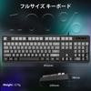 HUO JI Wired Gaming Keyboard with Numeric Keypad, Mechanical-Style Design, Rainbow LED Backlight, Waterproof Design, Ergonomic Floating Keys,