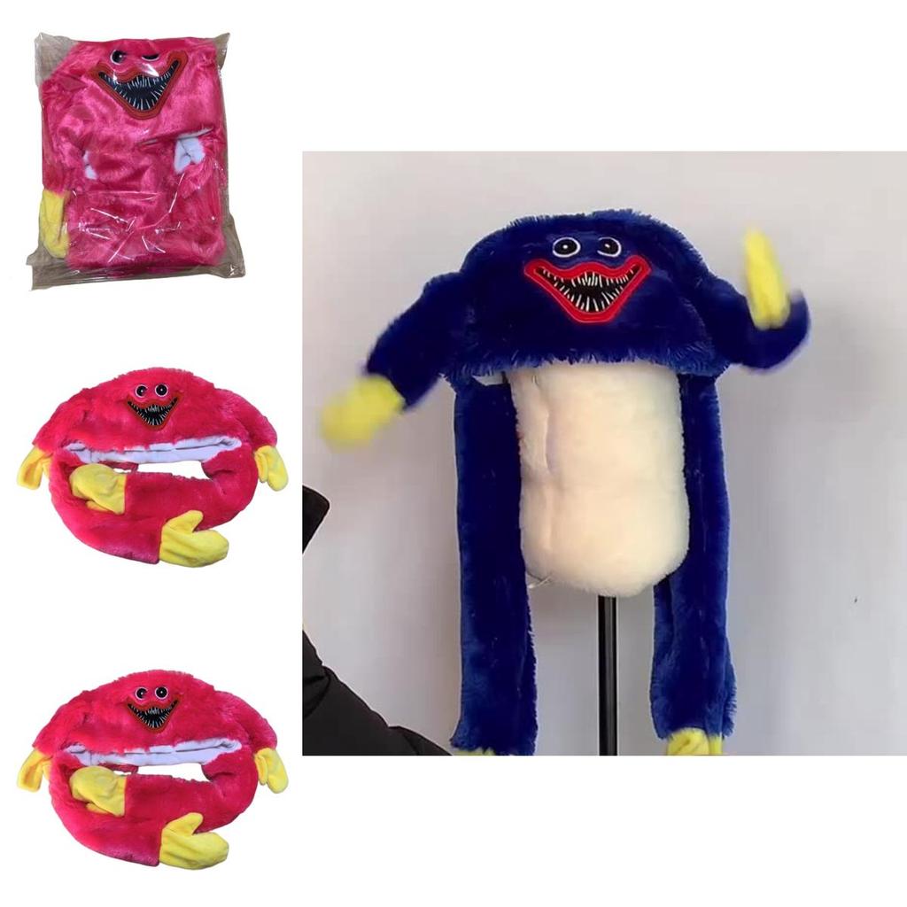 Cute Plush Huggy Wuggy Rabbit Ear Hat For Kids And Adults