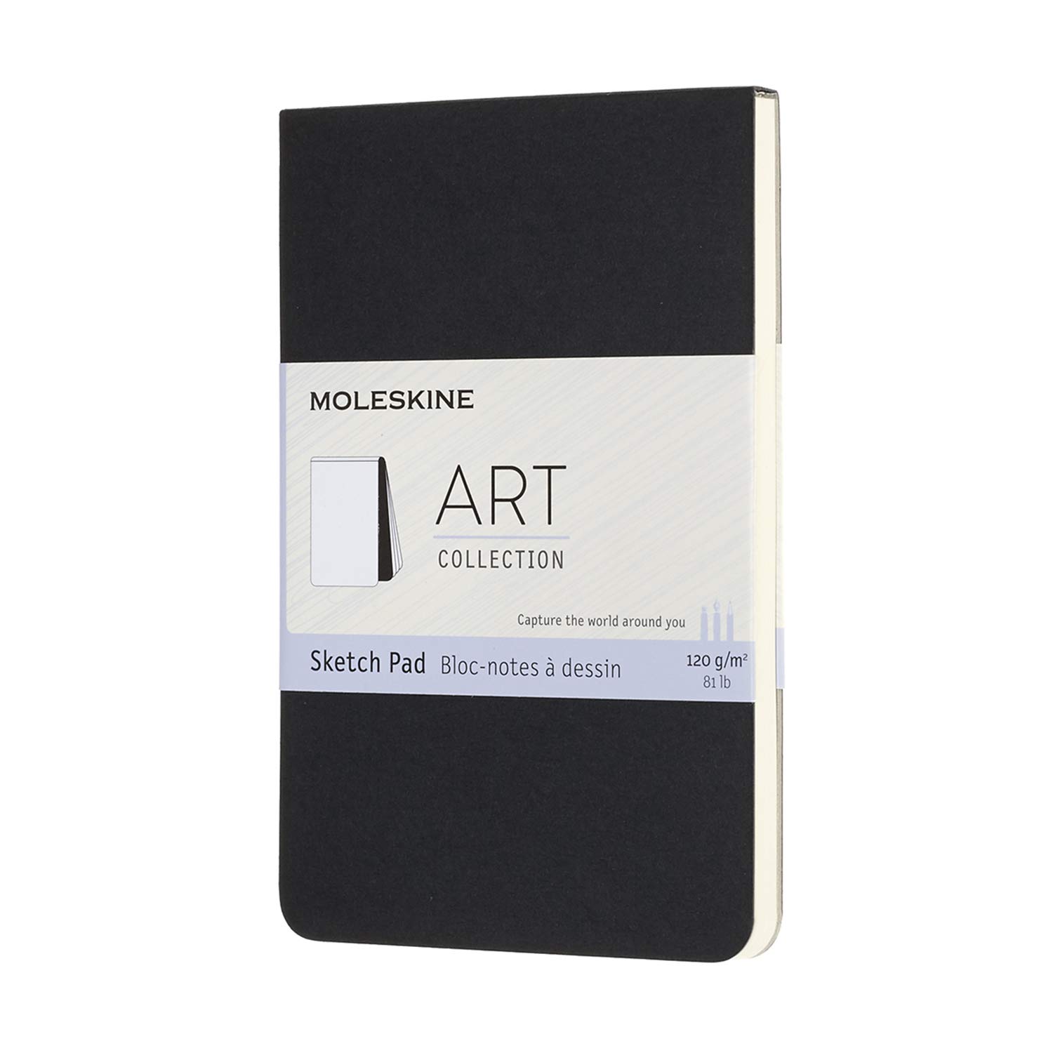 

Moleskine Art Collection Sketch Pad Soft Cover Pocket Size Black ARTSKPAD2